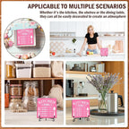 DETIHO Rustic Kitchen Decorations Above Cabinets, Pink Kitchen Counter Decor, Farmhouse Wooden Signs and Plaques for Home Dining Room Tabletop - G08