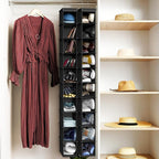 Simple Houseware 2 Pack 10 Shelves Hanging Organizer, Black