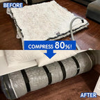 Storage Master Vacuum Storage Bag for Twin Size Mattress - Ideal for Memory Foam and Latex Up to 14 Inches - Designed for Easy Moving, Shipping and Storing with Straps (TWIN/TWIN XL)