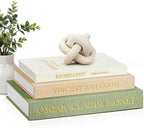 JARLINK Aesthetic Decorative Books, Set of 3 Linen Faux Books for Coffee Table, Bookshelf or Mantle Decor, Stylish Book Storage Boxes for Home Decor, Photo Organization, and Keepsake Storage,Sage