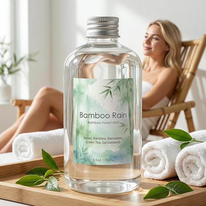 Bamboo Diffuser Oil Refill 8.5 Fl Oz, Luxury Hotel Collection Scent Inspired by Westin, Natural Fragrance Oil for Ultrasonic Diffuser, Room Spray, Air Freshener & HVAC in Home Office (Bamboo)