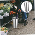 Levemolo Round Shape Metal Umbrella Holder Leakproof Design Compact Umbrella Stand for Home