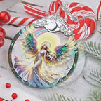 Jocidea Stained Glass Hanging Decor - Christmas Tree Ornaments - Gifts for Women, Mom