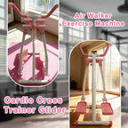 ZeHuoGe Air Walking Elliptical Machine - Foldable Cardio Cross Trainer Glider for Full-Body Low-Impact Exercise with LCD Display Ideal for Home Gym
