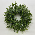 Eucalyptus Wreaths for Front Door 20 Inch Large Artificial Green Olive Leaves Greenery Indoor Outdoor Wreath Home Decor Porch Window Wall Farmhouse Door Decorations Spring Summer Fall All Season