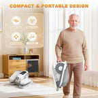 Mini Under Desk Elliptical Low Impact Electric Leg Exerciser As Seen on TV While Sitting for Seniors with Non-Slip Mat Quiet & Portable for Home and Office