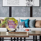 Personalization Decorative Plate Holder, 6inch, Custom Photo Text Round Display Plate, Hanging Decorative Plate with Display Stand, Ceramic Craft for Wall Hanging Decorative
