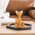 Catitude - Whimsical Cat Raising Middle Finger Figurine - Hilarious Get Ready for Laughs - Stress Relief - Gifts for Cat Lovers,