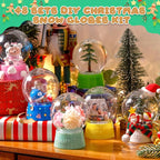 Mifoci 48 Pcs 4 Inch Empty Snow Globe Clear Fillable Water Globe with Screw Off Cap Empty Valentines Day Plastic Snow Case for DIY Crafts Home Decoration Display Plant
