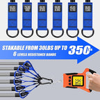 WOQQW Heavy Resistance Bands for Working Out, 350lbs/450lbs Exercise Bands with Handles, Workout Bands Set for Men, Fitness Weight Bands for Muscle Strength Training,Stretching,Slim,Home Gym Equipment