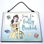 Silver Buffalo Disney Princess Beauty and the Beast Belle Reversible Wood Wall Hanging Sign Art - 10x8 inches