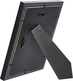 Amazon Basics Rectangular Photo Picture Frame, 8 x 10 in, Pack of 2, 11.22 x 9.21 inches, Black