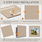 MaxGear Large Cork Board for Wall 36" x 24", Tan Bulletin Board, 6 Pack Felt Wall Tiles with Pushpins, Cork Boards for Office Pin Board Tack Board Cork Boards