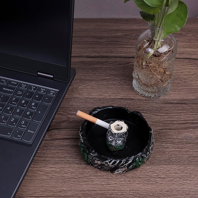 Cute Ashtray Cool Ashtrays for Cigarettes, Outdoor Ash tray Resin Ashtray Decor for Home Office, Ornament Gifts
