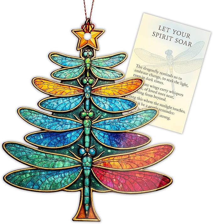 Christmas Women Gifts 2026 - Christmas Ornaments 2026 - Dragonfly Ornament - Dragonfly Gifts for Women - Christmas Women Decoration Ornaments