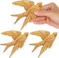 UKCOCO 3pcs Resin Swallow Wall Sculpture: Swallow Decorations Indoor Wall Art Crafts Living Room Bedroom Garden Decor, 4. 72x3. 54x0. 59in