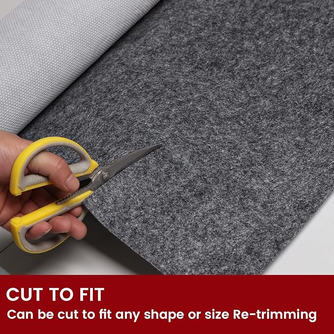 Waterproof Rug Pad, 2x8 ft Area Rug Non-Slip Carpet Pad, Non-Slip Rug Pads for All Floors and Finishes, Felt Pad for Hardwood Floors, Keeps Carpets in Place Soft and Safe