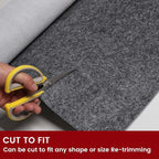 Waterproof Rug Pad, 5x8 ft Area Rug Non-Slip Carpet Pad, 1/4" Thick Non-Slip Rug Pads for All Floors and Finishes, Felt Pad for Hardwood Floors, Keeps Carpets in Place Soft and Safe