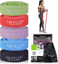 Fabric Resistance Bands for Working Out – 5 Strength Levels from Extra Light to Extra Heavy – Thick Workout Bands for Legs, Glutes, HIPS, Stretching, Strength Training with Storage Bag