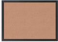 U Brands Cork Bulletin Board, 24" x 18", Black Aluminum Frame, Industrial Grade Pinning Surface