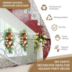 Natural Grapevine Swag Base - DIY Crafts Decorative Swag Wreath Making Supplies for Holiday Party Decor - 6 Pack