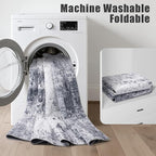 10x12 Area Rug Living Room Rug: Washable Modern Abstract Soft Thin Rug Indoor Floor No Slip Stain Resistant Carpet for Bedroom Dining Room Farmhouse Nursery Home Office - Grey