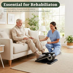 Under Desk Elliptical Machine, Portable Seated Pedal Exerciser with Remote Control, 3 Modes & 12 Adjustable Speeds, Quiet Fully Assembled Electric Leg Exerciser for Seniors Home Office