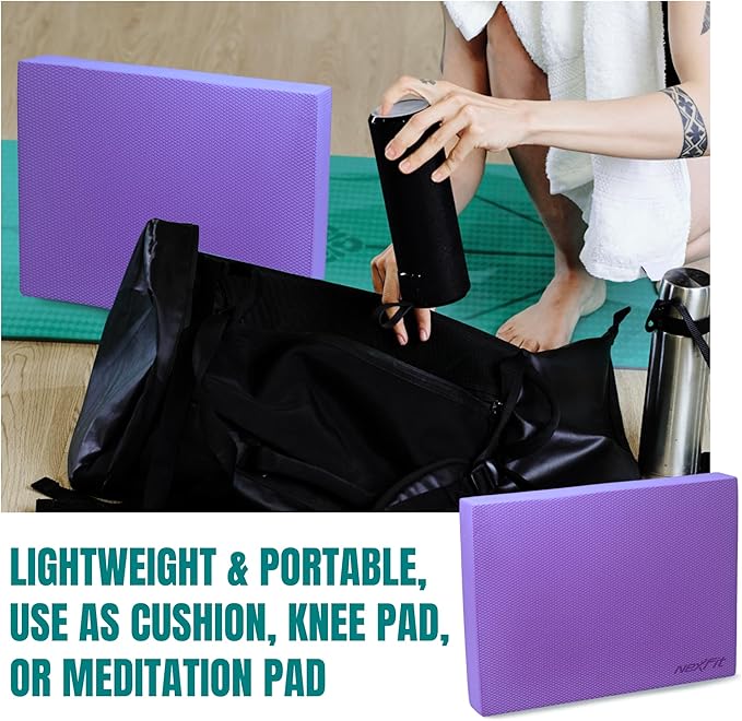 High-Density Balance Pad - Durable TPE Foam Balance Pad Physical Therapy, Foam Exercise Pad with Non-Slip Surface, Lightweight for Home & Gym Workouts, Core Strength & Balance Enhancement