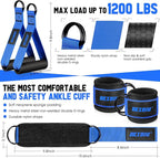 Heavy Resistance Bands for Working Out, 300lbs/360lb/420lb Exercise Bands Workout Bands with Handles, Door Anchor, Ankle Straps, Home Gym Workout Equipment for Men Fitness Strength Training Stretching