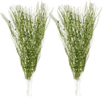 SLK 16-Pack Artificial Glitter Pick Set Of Berry Sprays Stem Ornaments, Christmas Decoration Glittery Twigs, Christmas Tree Picks, Branches, Wreath For Christmas Day, Halloween，Party ,Holiday，Green