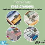 Richards Moth Away Herbal Repellent Sachets – 72 Count Value Pack – 100% Natural Ingredients – Peppermint, Rosemary & Thyme – Non-Toxic Moth Protection for Closets, Drawers & Storage – Made in USA
