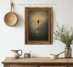 Vintage Gold Framed Wall Art Retro Dark Dragonfly Painting Canvas Prints Gothic Insect Picture Wall Decor Rustic Farmhouse Animal Poster Artwork for Living Room Bedroom Bathroom, 12x16in