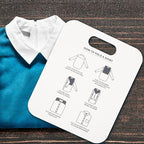 Cabilock 6-Pack Clothes Folding Boards for T-Shirts and Dress Shirts - Lightweight Space-Saving Organizer for Home Closets Drawers and Travel - Plastic Garment Folder 12X10 Inches