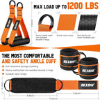 Heavy Resistance Bands for Working Out, 300lbs/360lb/420lb Exercise Bands Workout Bands with Handles, Door Anchor, Ankle Straps, Home Gym Workout Equipment for Men Fitness Strength Training Stretching