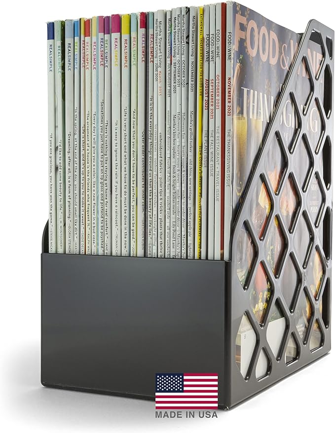 Officemate Recycled Large Magazine File, Black, 6 Each (26083)