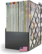 Officemate Recycled Large Magazine File, Black, 6 Each (26083)