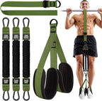 HPYGN Two Foots Pull Up Assistance Bands, Heavy Duty Resistance Band for Pull Up Bar, Adjustable Weight/Size with Fabric Feet/Knee Rest, Bands for Pull Up Assist for Strength Training, Pull Up