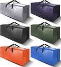 6 Pack Heavy Duty Extra Large Moving Bags W/Backpack Straps - Strong Handles & Zippers, Storage Totes For Space Saving, Fold Flat, Alternative to Box and Bin (40 gal, Multicolor)