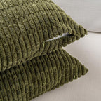 Fancy Homi 4 Packs Decorative Throw Pillow Covers for Living Room Couch Bed, Modern Farmhouse Boho Home Décor Accent Cushion Case, 16" x 16", Moss Green