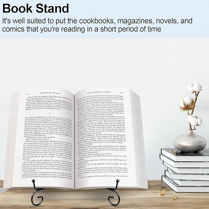 Vivinin 2 Pack Plate Stands - Metal Frame Holder & Artwork Display, 8 Inch Picture Frame Stand for Tabletop Art, Photo & Platter