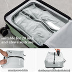 Vacuum Bags for Travel, Professional IP67 Reusable Vacuum Compression Bags for Travel Suitcases and Backpack, Durable Space Saver Bag (2 PACK, No Pump)