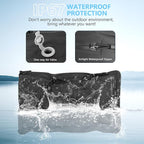 2PC Professional Vacuum Bags for Travel with 55W Super Power Electric Pump, Dobaly IP67 Reusable Vacuum Compression Bags for Suitcases and Backpack Space Saver Vacuum Bags Durable(2 Medium+Pump)