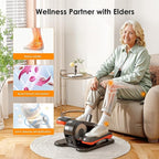 Under Desk Elliptical Machine – Electric Pedal Exerciser with 12 Adjustable Speeds, Quiet & Portable, LED Display, Ideal for Seniors & Adults, Home or Office Use (Black)