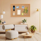 2 Pack Cork Board Bulletin Board 20" x 30", Wood Framed Corkboards for Wall Decor, Hanging Office Message Board, Wall Mounted Notice Pin Board with 30 Push Pins for School, Home & Office