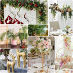 12pcs Crystal Icicle Christmas Tree Ornaments, Glass Beads Hanging Chandelier Pendants for Christmas Party Wedding Winter Decorations (Crystal AB)