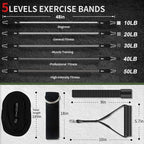 VEICK Resistance Bands, Exercise Bands, Workout Bands, Resistance Bands for Working Out with Handles for Men and Women, Exercising Bands for Fitness Weights Work Out at Home