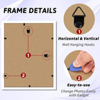 NEXCOVER Diploma Frame White 6 Pack, 8.5 x 11 Certificate Frame with HD Plexiglass, 8.5 by 11 Picture Frames for Documents, Photos, Posters, Artworks, Horizontal and Vertical Wall Display