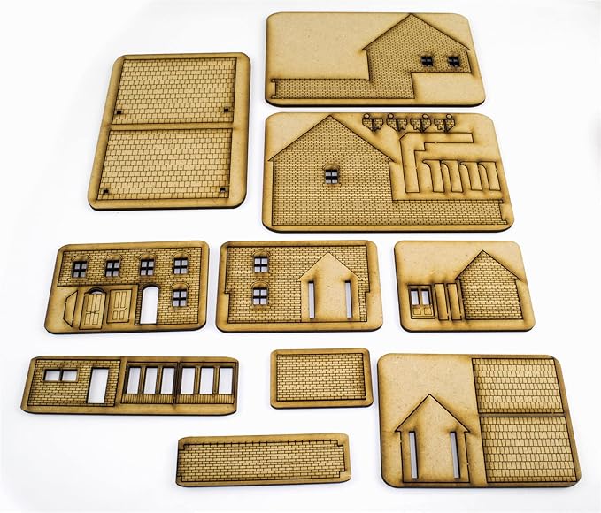 OO Victorian Corner Shop with Rear Outhouse -Laser-Cut MDF- Railway Modelling