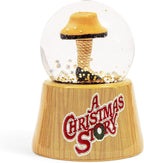 A Christmas Story Leg Lamp Mini Light-Up Snow Globe with Swirling Glitter Display | 3 Inches Tall