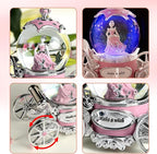 Cinderella Snow Globe for Girls, Music Box for Women with Color Changing LED Lights, Snowglobe Musical Boxes Gifts for Birthday Christmas Mother's Day Valentine's Day